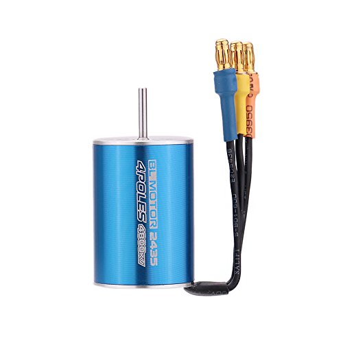 GoolRC 2435 4800KV 4P Sensorless Brushless Motor with 25A Brushless ESC?Electric Speed Controller?for 1/16 1/18 RC Car Truck