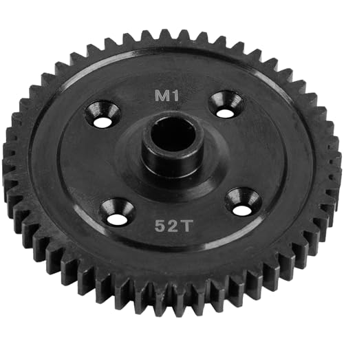 Steel M1 52T Spur Gear Main Gear Upgrades Part for 1/8 Sledge 4WD #95076-4,Harden Steel RC M1 52T Big Gear Hops Up for Sledge Monster Truck