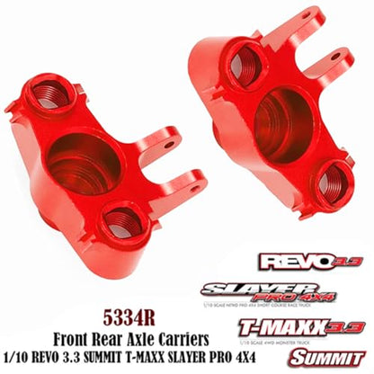 Aluminum Steering Blocks & Knuckle Arms for T-Maxx E-Maxx | Replaces #5334 | 1/10 Scale CNC Upgrade Set