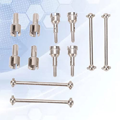 RC Dog Bone Drive Shaft,RC Dogbone Adapter Diff Cup Joint Axle as RC Car Truck Parts Replacement,RC Diff Cup Joint for A949 A959 A969 A979 K929 and Other 1/18 RC Car(Silver)