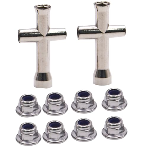 Blomiky 12 Pack 7mm M40 Wheel Lock Nut 25-WJ02 and 2 Pack 7MM Wrenches Spare Part for H14BM 14210 14211 16208 H16 H16PL 9125 Q903 RC Car RC Truck / 9125 Locknut 2