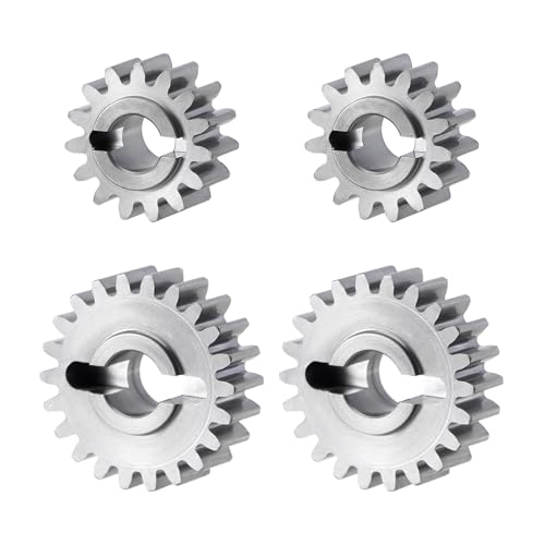 INJORA Stainless Steel 15/22T Overdrive Portal Gears Set for 1/18 RC Crawler Redcat Ascent-18 Upgrade - size: 15/22T