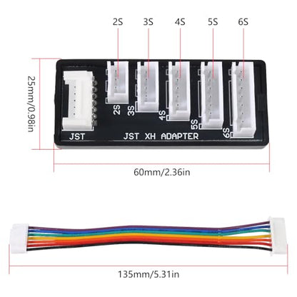 6pcs JST-XH Balance Board 2S-6S 3S Lipo Battery Charger Extend Expansion Board Adapter Converter for RC Vehicles Lipo Battery Charging