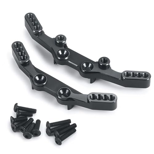 Rc Car Parts for 4-Tec 2.0 for VXL for AWD 83076-4 1/10 Metal Front Rear Shock Mount Fixing Plate RC Crawler Car Truck Model Parts Refit Accessories(Set) - size: Set