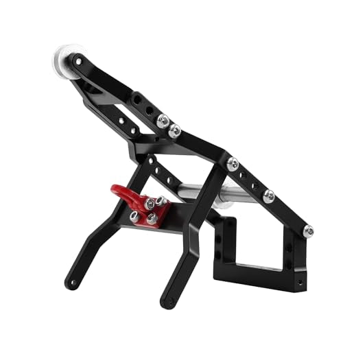 INJORA Tow Truck Crane Kit for 1/24 SCX24 Stock Chassis Carbon Fiber Universal Chassis(SCX24-182) IR60-24 Body（Black） - color: Black