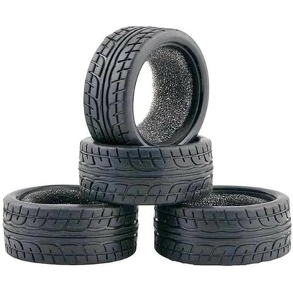 8pcs 1/10 RC Drift Tires 65 * 26mm for On Road Racing Car Drift RC Touring Car (Style B) - style: style B