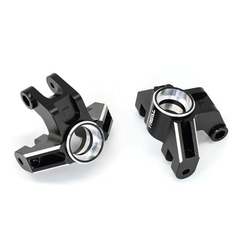 Treal Aluminum 7075 Front Steering Knuckels for Losi LMT (Black) - color: Black