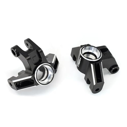 Treal Aluminum 7075 Front Steering Knuckels for Losi LMT (Black) - color: Black