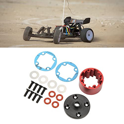 RC Differential Carrier Case Aluminum Alloy Diff Case 29mm Red Gear Box Cover for 7 8 Direct Replacement with Enhanced Durability and Extreme Load Performance