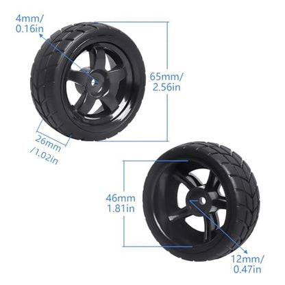 RC Wheel Tires Pre-Glued Tires and Wheels Set On Road RC for 1/10 Scale Racing Car Drift Touring | MULTI - color: Multi