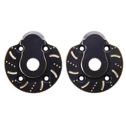 94g Brass Front Axle CVD Weight Cover Upgrade for 1/10 SCX10 III | Fit SCX10 III Capra, AR45P, UTB10, Vanquish F9 CP44 1.9. Extra weight for crawling grip. Durable brass, easy to install - size: Portal Cover D