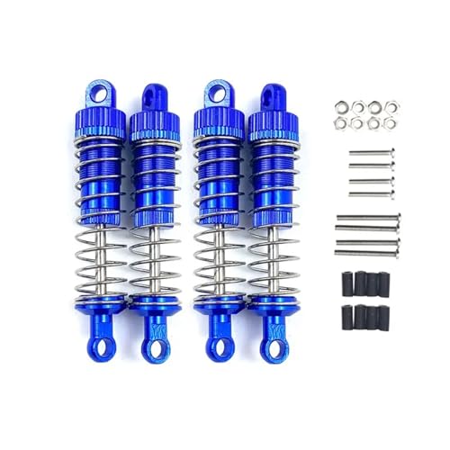 RC Cars Spare Parts for MN D90 for MN-90 for MN99S for WPL C14 C24 C34 1 Set Metal Shock Absorber RC Car Upgrade Parts Accessories(Blue) - color: Blue