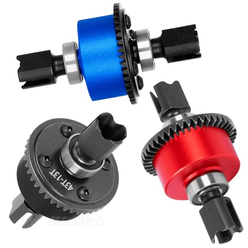 RC 43T Differential & 13T Main Gear Upgrades Part for 1/7 Fireteam/Infraction/Mojave 6s BLX Limitless,1/8 Kraton/Notorious Outcast/Typhon/Talion 6s BLX,Red