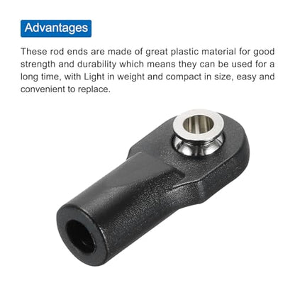 Generic M4xL22mm Lever Steering Linkage Tie Rod Ball Head Link Joint End for RC Crawler Car Pack of 10