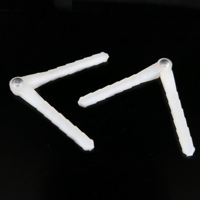 10PCS RC Airplane Plastic Pin Hinge for RC Plane Helicopter Aircraft DIY Model Plane Fix Wing Parts (2.5x43mm) - style: 2.5x43mm