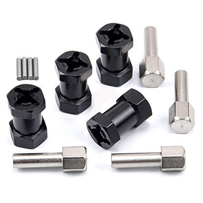 12mm Wheel Hex Hub 20mm Extension Hex Drive Adapter | For 1/10 RC Crawler, SCX10 D90, 4PCS - style: 20mm