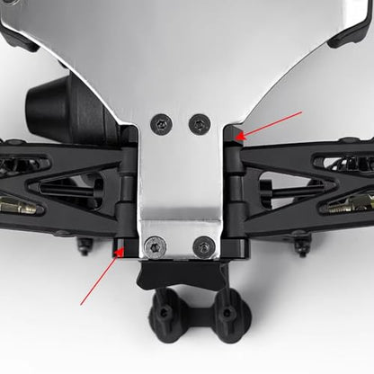 RC Modifications Spare Compatible With 1/16 For Mini-B 2WD RC For Buggy Car Upgrades Parts Aluminum Alloy Rear Pivot Block Set Arm Mount