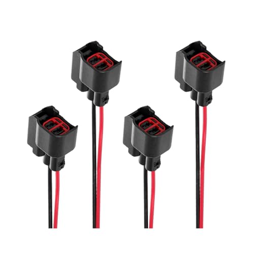 Zpana 4PCS Car Fuel Injector Connector Pigtail, Vehicle Engine Fuel Injector Wiring Harness Connector Plug, Automotive Replacement Accessories, Replace OEM# 5013995AA 5161919AA - size: 4PCS/Set