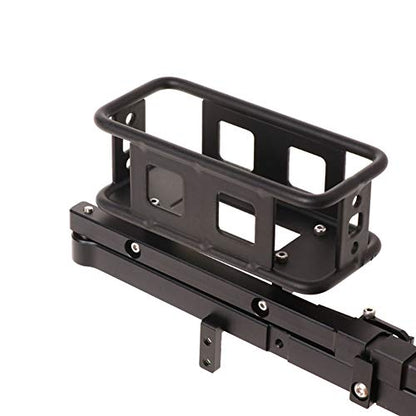 1/10 Scale RC Crawler Rear Bumper with Spare Tire Carrier for D90 D110 1:10 RC Crawler Car (B) - style: B