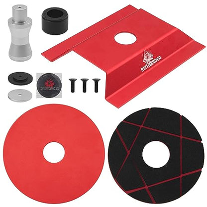 ShareGoo RC Car Work Stand Repair Workstation Compatible with Traxxas TRX-4 Axial SCX10 Arrma Redcat Gen8 Losi 1/10 1/8 RC Car Truck (Red) - color: Red