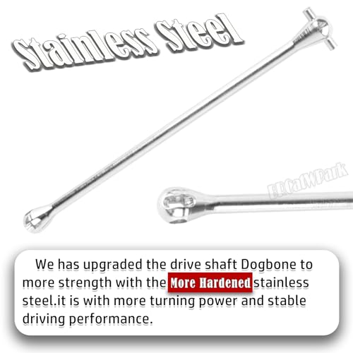 RC Drive Shaft Dogbone Upgrades Part for 1/5 KRATON 8S BLX Outcast 8S BLX,Centor Driveshaft Axles Dogbone Part,Silver - color: Silver - (3pcs Axles Dogbone)