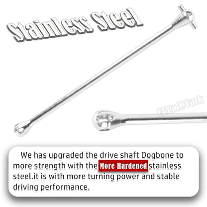 RC Drive Shaft Dogbone Upgrades Part for 1/5 KRATON 8S BLX Outcast 8S BLX,Centor Driveshaft Axles Dogbone Part,Silver - color: Silver - (3pcs Axles Dogbone)
