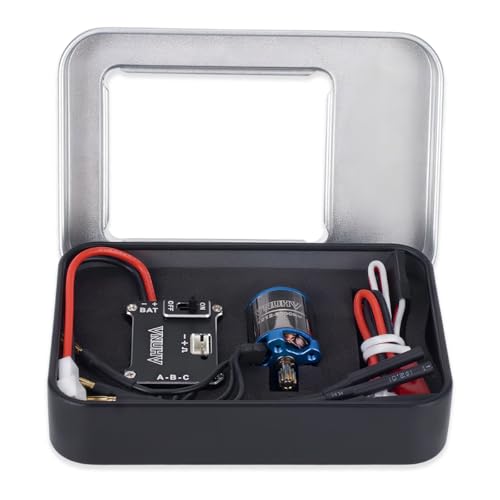 Brushless Motor ESC Combo,1212 5000KV Outrunner Rotor Motor,25A ESC for 1/30 Axial SCX30 Bronco Jeep RC Crawler Upgrade Parts