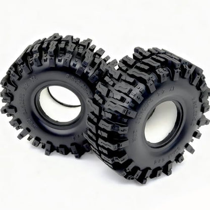 5.9'' Tall RC 2.2 Crawler Tires Mud Slingers XL T8 4-Pack | 2.2'' mud terrain tyre, For 1/10 Crawlers off-road rock crawling RC vehicles Upgrades, HS701805 - style: T8 ( Soft )