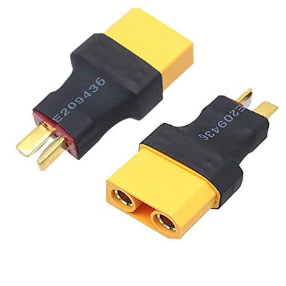 Deans Style Male to Female Adapter, 3 Pcs - size: T male to XT90 female