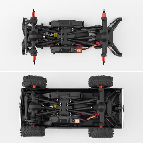 Que-T Heavy Duty Steel CVD Driveshafts +6mm Extended Front Rear Drive Shafts for 1/30 Axial Scx30 RC Crawler Car - size: 6mm Extended