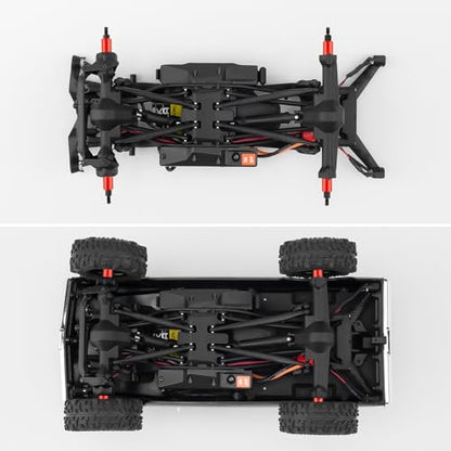 Que-T Heavy Duty Steel CVD Driveshafts +6mm Extended Front Rear Drive Shafts for 1/30 Axial Scx30 RC Crawler Car - size: 6mm Extended