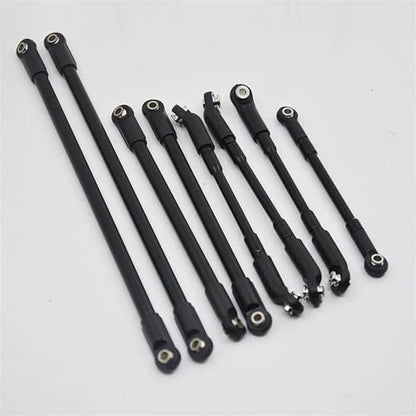RC Links Linkage Compatible with D110 1/10 RC Crawler Car Model Upgrade Parts Accessorie 8Pcs Aluminum Alloy Link Rod with Ball End Linkage Set