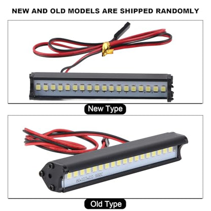 RC LED Light Bar Roof Lamp Super Bright Roof LED Lamp Kit Fit for Traxxas TRXX6/ TRXX4 SCX10 1/10 RC Crawler Spare Parts