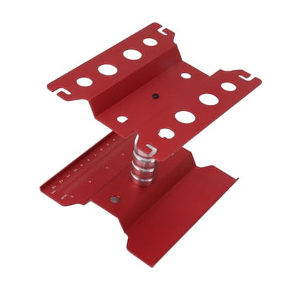 RC Car Work Stand Aluminum Repair Workstation 360 Degree Rotation with Height Adjustable and Scale for 1/8 1/10 /12/16 /18 RC Cars Trucks (Red) - color: Red