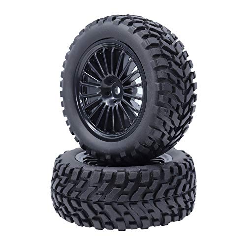 REhobby 4Pcs 1/10 Rally Tires 12mm Wheel hub OD 75mm Tyre for 1:10 RC Kyosho HSP HPI Rally Off-Road Car