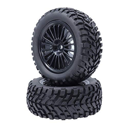 REhobby 4Pcs 1/10 Rally Tires 12mm Wheel hub OD 75mm Tyre for 1:10 RC Kyosho HSP HPI Rally Off-Road Car