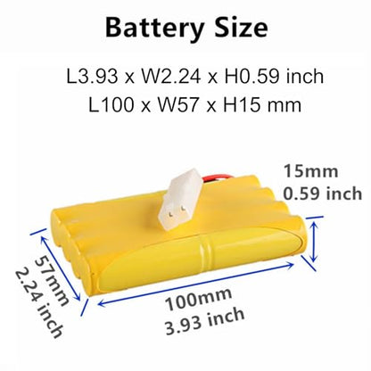 9.6V 700mAh Ni-Cd AA Battery Pack Rechargeable with Standard Tamiya Connector for Remote Control Car Toys Truck Tank Nicd 9.6V Volt Battery