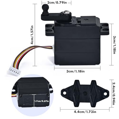 5-Wire Steering Servo 25-ZJ04 LG-ZJ04 for 1/10 9125 S920 RC Car Spare Parts