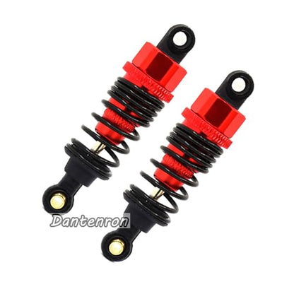 4Pack RC Car 102004 Adjustable Shock Absorber Damper Upgrade Parts Replacement Accessory 68mm For 1/10 RC On Road Drift Rally Car HSP 94102 94122 HPI Losi Axial Tamiya Redcat (Red) - color: Red
