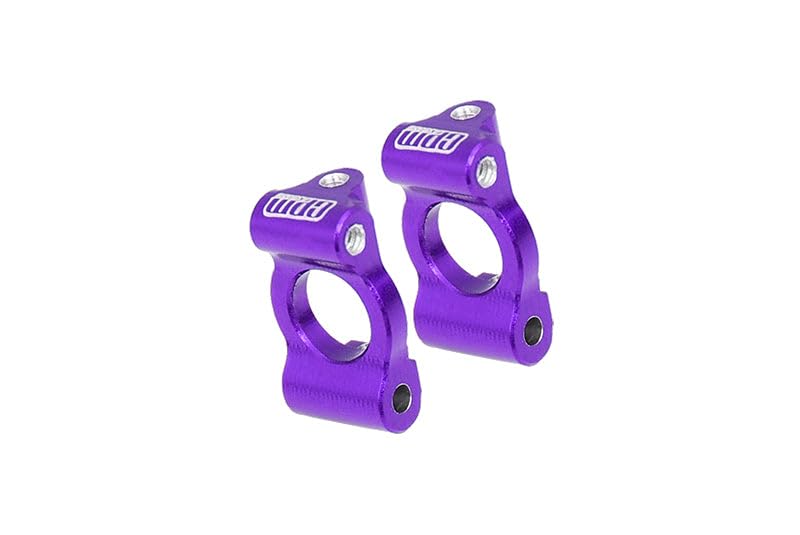 Aluminum 7075 Alloy Front Caster Blocks for LOSI 1:24 Micro-B 2WD Buggy RTR-LOS00007 / 1:28 Micro-T 2S 2WD RTR Stadium Truck-LOS-1392 Upgrades - Purple
