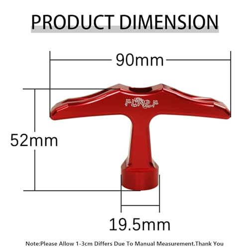 Alloy CNC Pull Starter Handle for Zenoah CY Rovan TSRC Engine (Red) | for 1/5 Hpi Rofun Km Baja Lois 5ive-T FG GoPed Redcat Rc Car Parts - color: Red