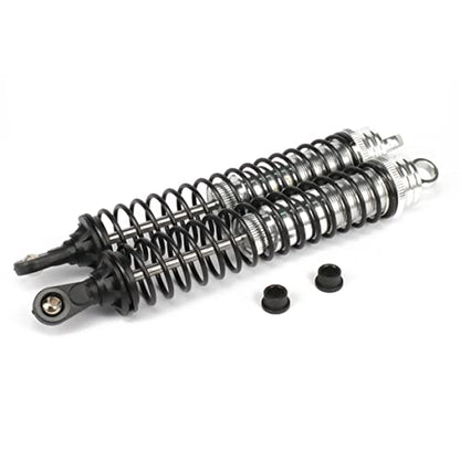 RC Shock Absorber 140mm,Oil Adjustable RC Damper Set for 1/8 Rc Car Buggy Truck Hsp Hpi Losi Axial Upgraded Hop-Up Parts 4PCS/Set(Silver) - color: Silver