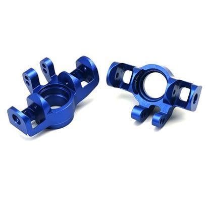 Aluminum Upgrade Parts Set for ARRMA 1/16 Mini Kraton 3S, Front/Rear Upper/Lower Arm, Gearbox Cover, Wing, Steering Link (Blue Front Hub/Knuckle Arm) - color: Blue Front Hub/Knuckle Arm