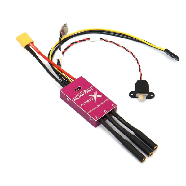 furitek Python X Team SPEC 80A/120A Brushed/BRUSHLESS ESC for 1/10 RC Crawlers with Bluetooth