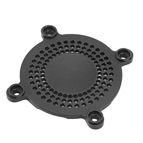 RC Fan Cover 50mm Aluminum Alloy CNC Machining ESC Cooling Fan Cover, Lightweight Protective Cover for RC Car ESC with Enhanced Heat Dissipation and Rugged Design (Black) - color: Black