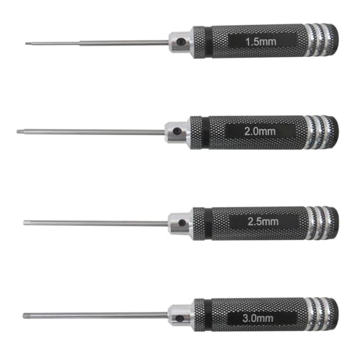 Upgraded RC Multi-Tool Hex Screwdriver Set 1.5/2.0/2.5/3.0mm for Car Boat Helicopter Drone