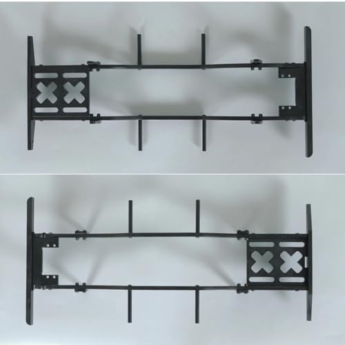 RC Frame Parts For Axial For SCX10 D90 TF2 B5 1/10 Metal Chassis Set Rails Frame With Shock Towers For Leaf Springs Mounting Holes RC Crawler Upgrade