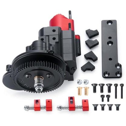 RC Crawler 2-Speed Metal Gearbox with Dig Function 1/10 Scale Compatible with Axial SCX10