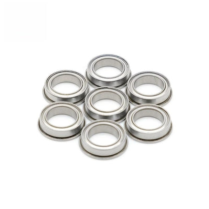 F6700ZZ Flange Bearing 10x15x4 mm (10 PCS) Double Shielded Deep Groove Flanged F6700 Z ZZ Ball Bearings F6700Z - size: F6700ZZ 10x15x4 mm