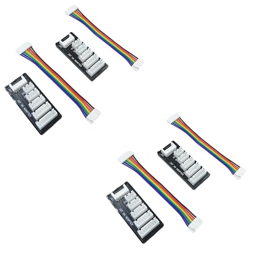 4Pack JST-XH Balance Board 2-6S Lipo Battery Charger Extend Expansion Board Adapter Converter for RC Car Truck Lipo Battery Charging